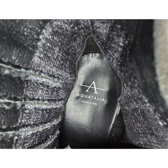 Aquatalia Oribella Suede Ankle Boots Sz 9 Waterproof Booties Grey Western - Picture 8 of 11